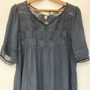 Black Lace Top